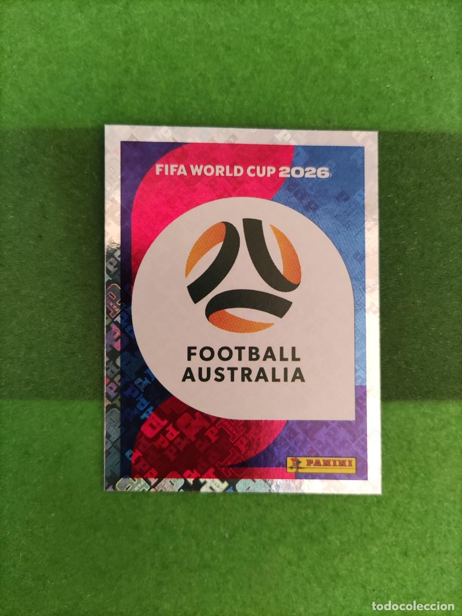 Cromos de f&uacute;tbol: Escudo Australia AUS 1 Sticker Mundial 2026 FIFA World Cup / Sin pegar