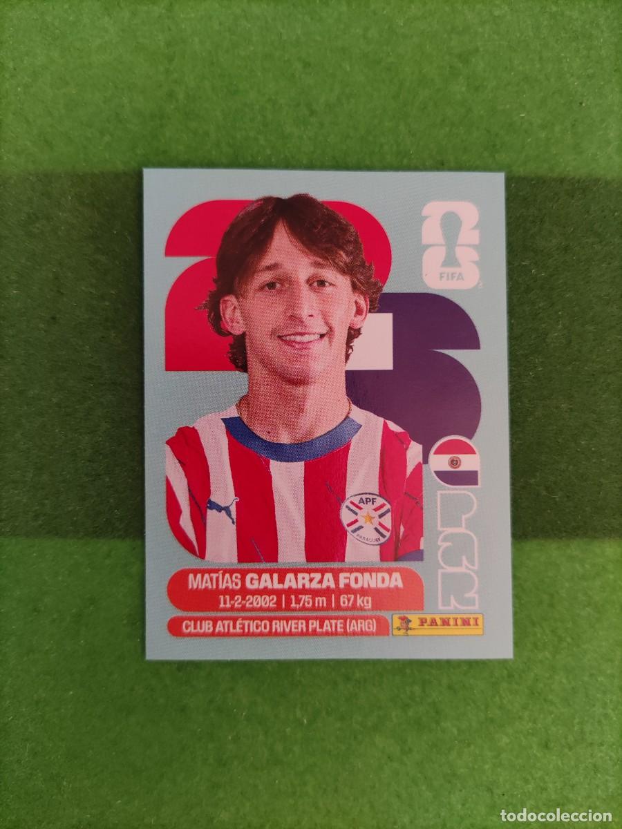 Cromos de f&uacute;tbol: Galarza Fonda Paraguay PAR 14 Sticker Mundial 2026 FIFA World Cup / Sin pegar