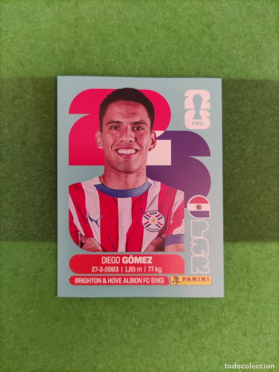Cromos de f&uacute;tbol: G&oacute;mez Paraguay PAR 10 Sticker Mundial 2026 FIFA World Cup / Sin pegar