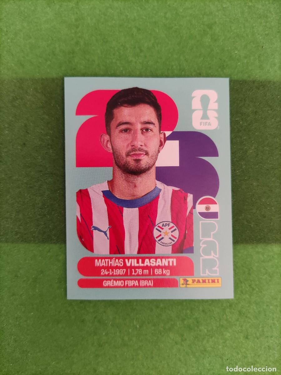 Cromos de f&uacute;tbol: Villasanti Paraguay PAR 9 Sticker Mundial 2026 FIFA World Cup / Sin pegar