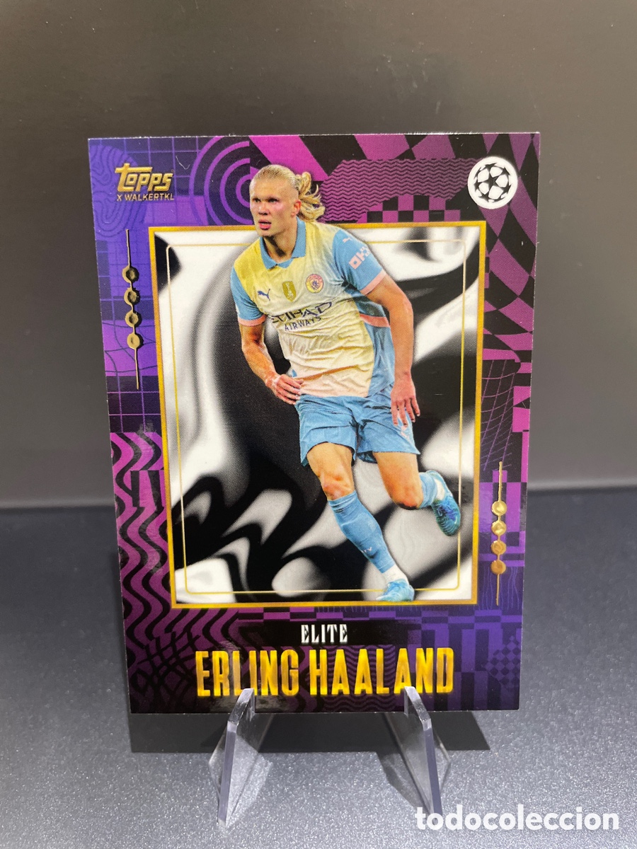 Fu&szlig;ball-Sticker: Erling Haaland Topps Gold 2024-25 X Walkertkl Manchester City