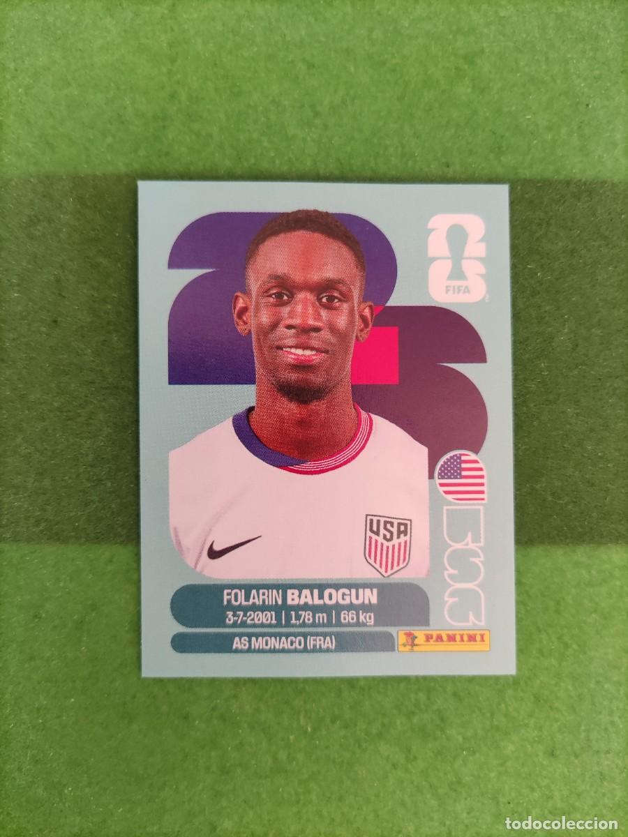 Fu&szlig;ball-Sticker: Balogun Estados Unidos USA 20 Sticker Mundial 2026 FIFA World Cup / Sin pegar