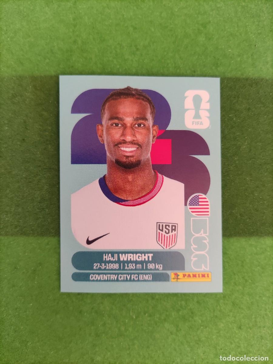 Figurine di Calcio: Wright Estados Unidos USA 19 Sticker Mundial 2026 FIFA World Cup / Sin pegar