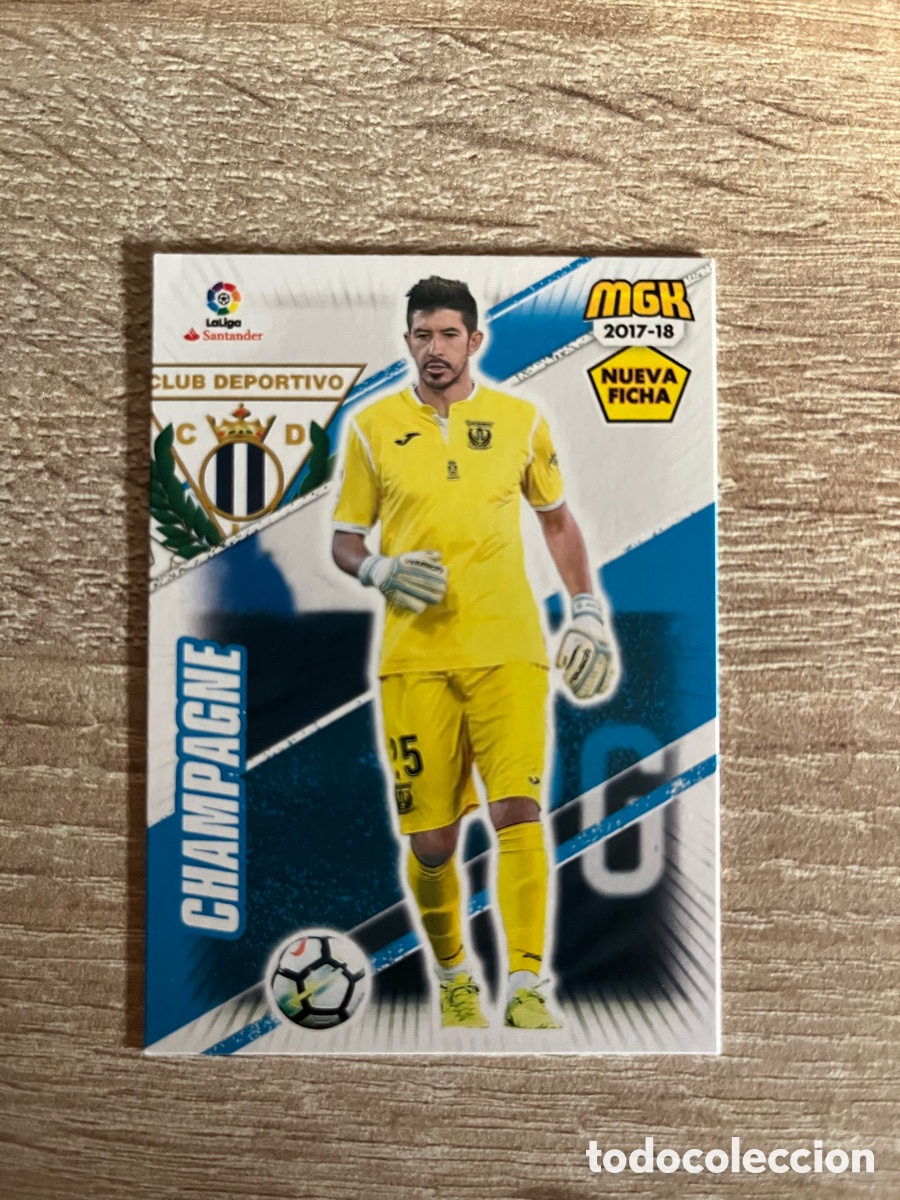 Cromos de Futebol: 327 BIS CHAMPAGNE NUEVA FICHA MEGACRACKS MGK 2017 2018 17 18 LEGAN&Eacute;S
