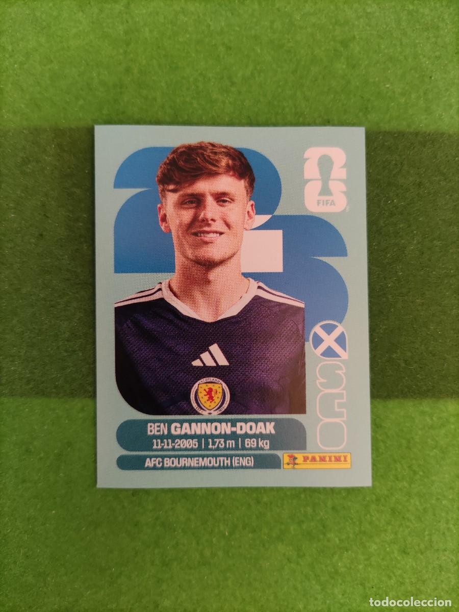 Cromos de f&uacute;tbol: Gannon-Doak Escocia SCO 20 Sticker Mundial 2026 FIFA World Cup / Sin pegar