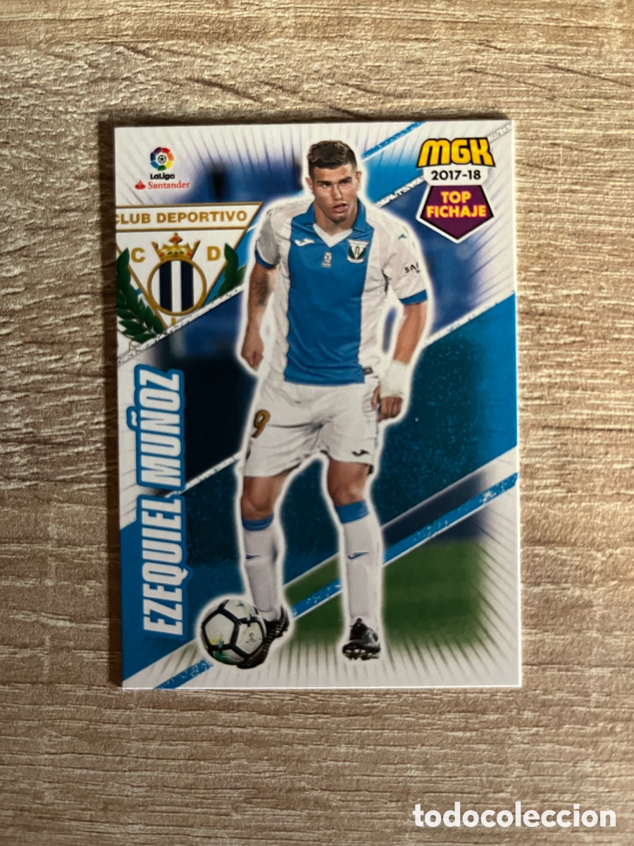 Football Stickers: 344 EZEQUIEL MU&Ntilde;OZ TOP FICHAJE MEGACRACKS MGK 2017 2018 17 18 LEGAN&Eacute;S