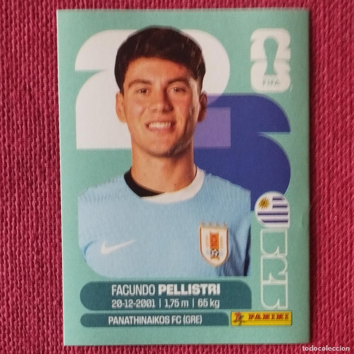 Cromos de f&uacute;tbol: FACUNDO PELISTRI - URUGUAY - URU 20 - MUNDIAL DE FUTBOL - FIFA WORLD CUP - 2026