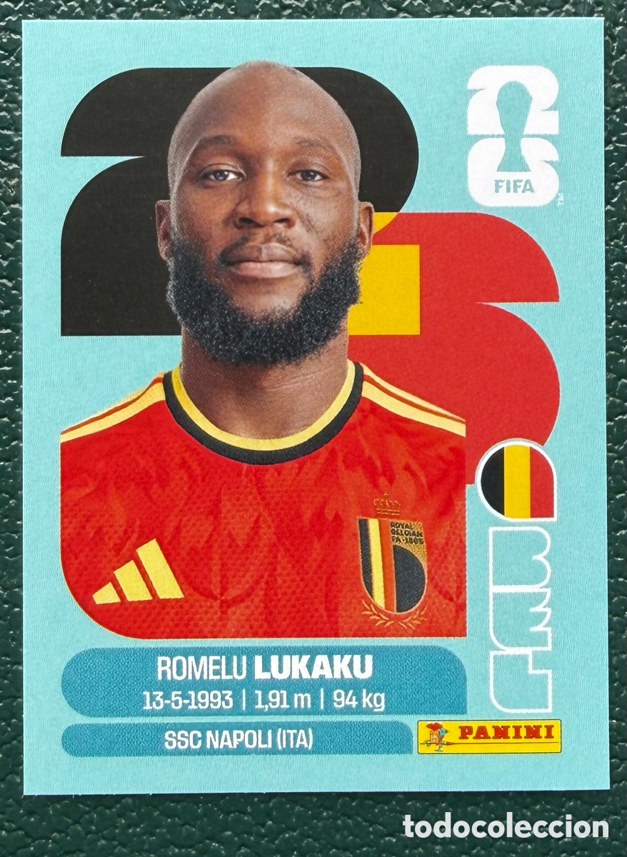 Cartes &agrave; collectionner de Football: BEL 20 ROMELU LUKAKU BELGICA CROMOS ALBUM FIFA WORLD CUP MUNDIAL 2026 PANINI