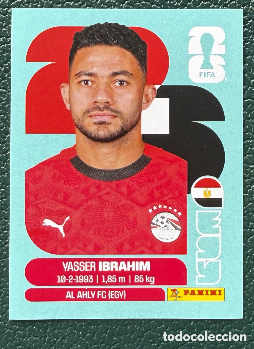 Cartes &agrave; collectionner de Football: EGY 5 YASSER IBRAHIM EGIPTO CROMOS ALBUM FIFA WORLD CUP MUNDIAL 2026 PANINI
