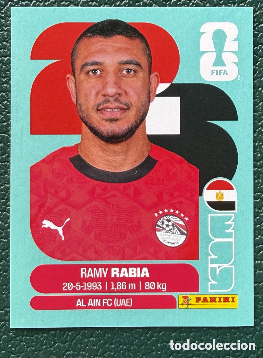 Cartes &agrave; collectionner de Football: EGY 7 RAMY RABIA EGIPTO CROMOS ALBUM FIFA WORLD CUP MUNDIAL 2026 PANINI