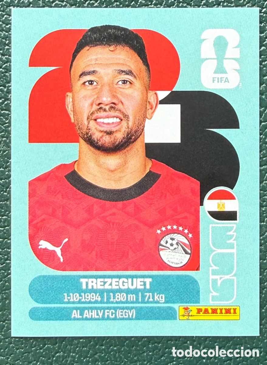 Cartes &agrave; collectionner de Football: EGY 19 TREZEGUET EGIPTO CROMOS ALBUM FIFA WORLD CUP MUNDIAL 2026 PANINI