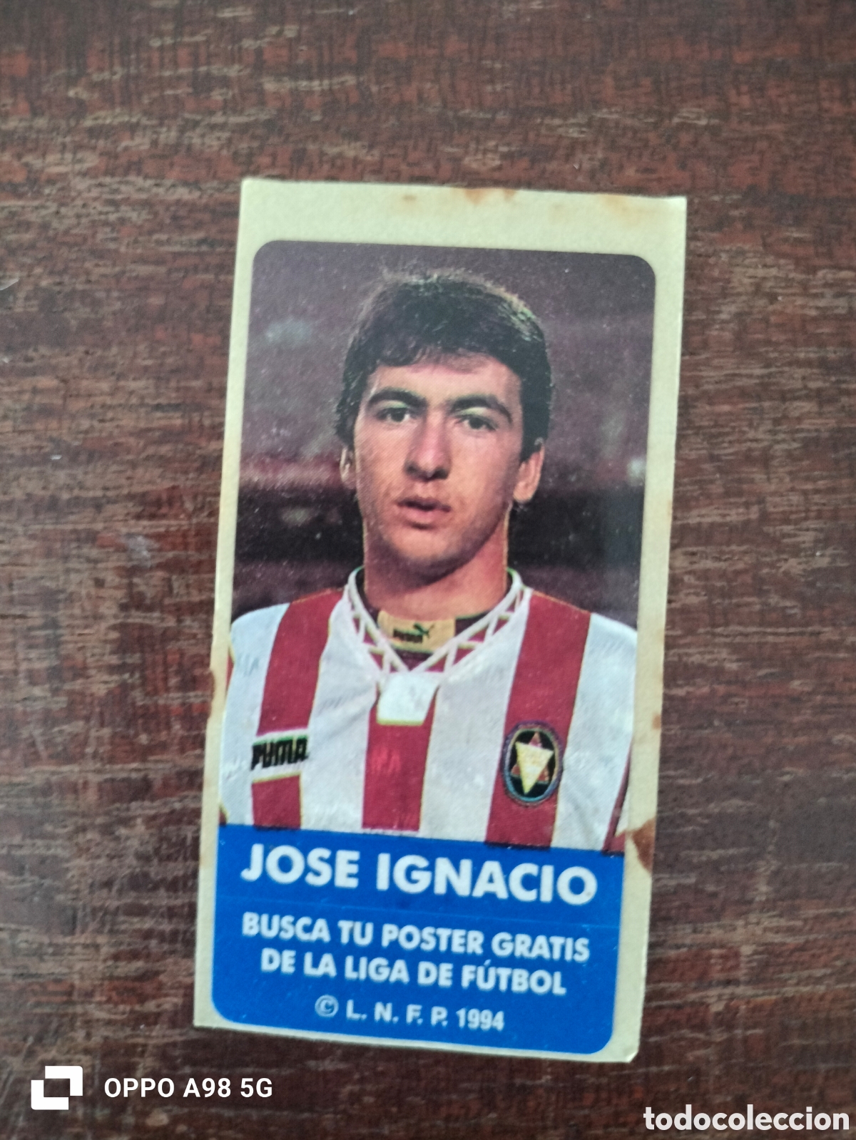 Figurine di Calcio: Cromo pegatina chicle Jose Ignacio Logro&ntilde;&eacute;s f&uacute;tbol la liga
