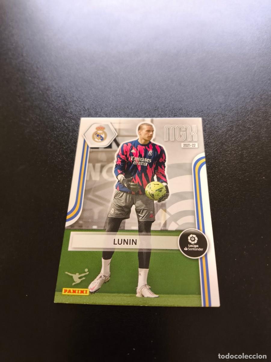 Fu&szlig;ball-Sticker: 219 Lunin REAL MADRID PANINI LIGA MEGACRACKS MGK 2021 2022 21 22 NO ESTE ADRENALYN