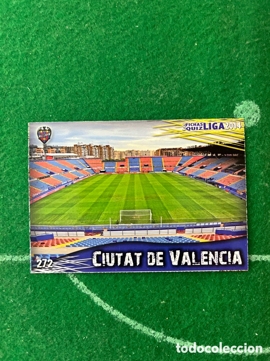 Cromos de f&uacute;tbol: 272 CIUTAT DE VALENCIA LEVANTE LAS FICHAS DE LA LIGA 2013 2014 MUNDICROMO ESTADIO