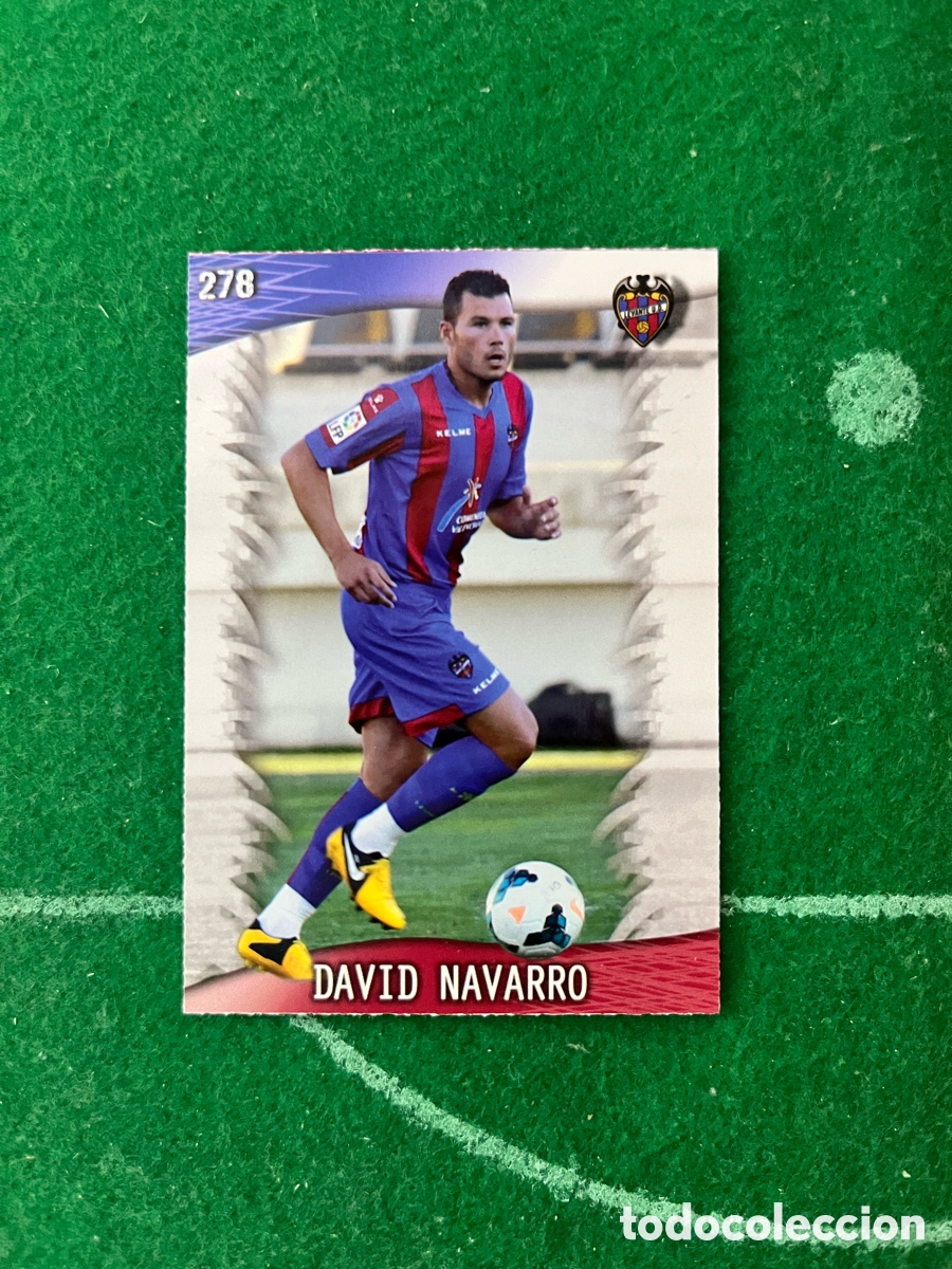 Cromos de f&uacute;tbol: 278 DAVID NAVARRO LEVANTE LAS FICHAS DE LA LIGA 2013 2014 MUNDICROMO