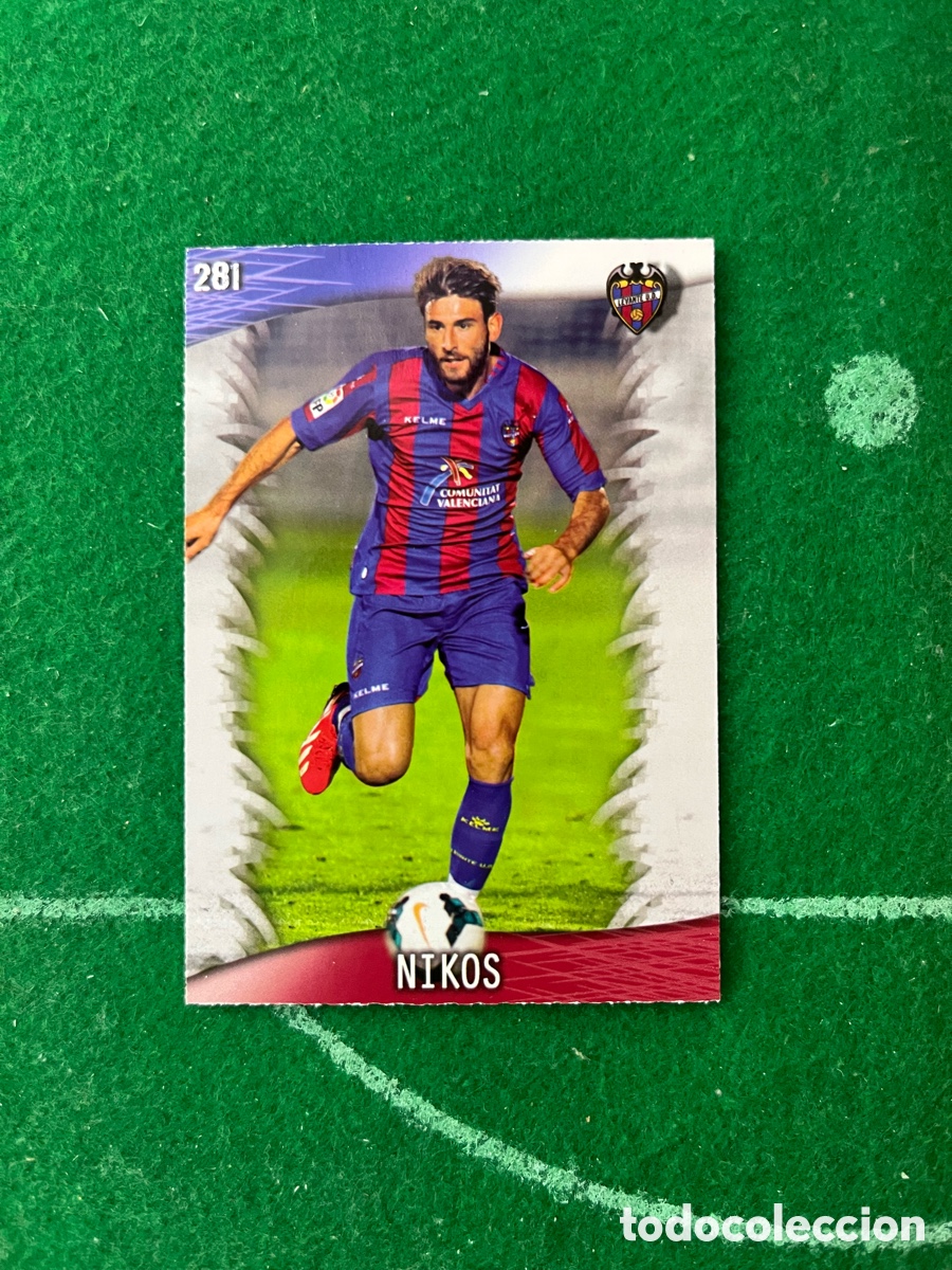 Cromos de f&uacute;tbol: 281 NIKOS LEVANTE LAS FICHAS DE LA LIGA 2013 2014 MUNDICROMO