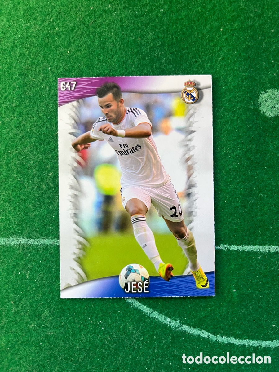 Cromos de f&uacute;tbol: 647 JES&Eacute; REAL MADRID LAS FICHAS DE LA LIGA 2013 2014 MUNDICROMO