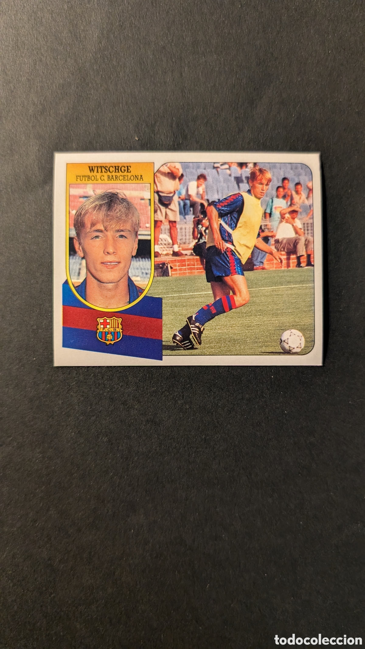 Cromos de f&uacute;tbol: RICHARD WITSCHGE BARCELONA COLOCA LIGA ESTE 1991/92 91 92 ADHESIVO NUNCA PEGADO SIN PEGAR