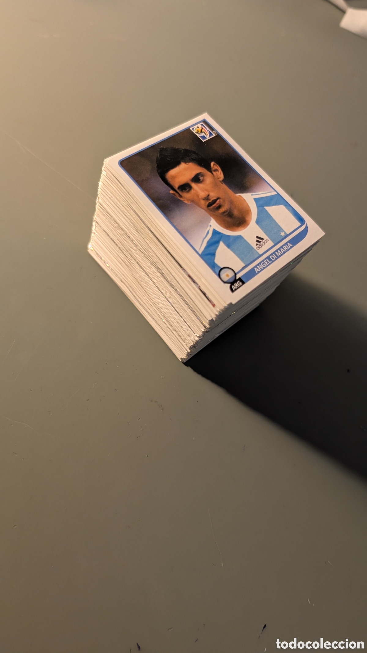 Cromos de f&uacute;tbol: LOTE 335 CROMOS MUNDIAL SUD&Aacute;FRICA 2010 10 PANINI NUNCA PEGADOS SIN PEGAR