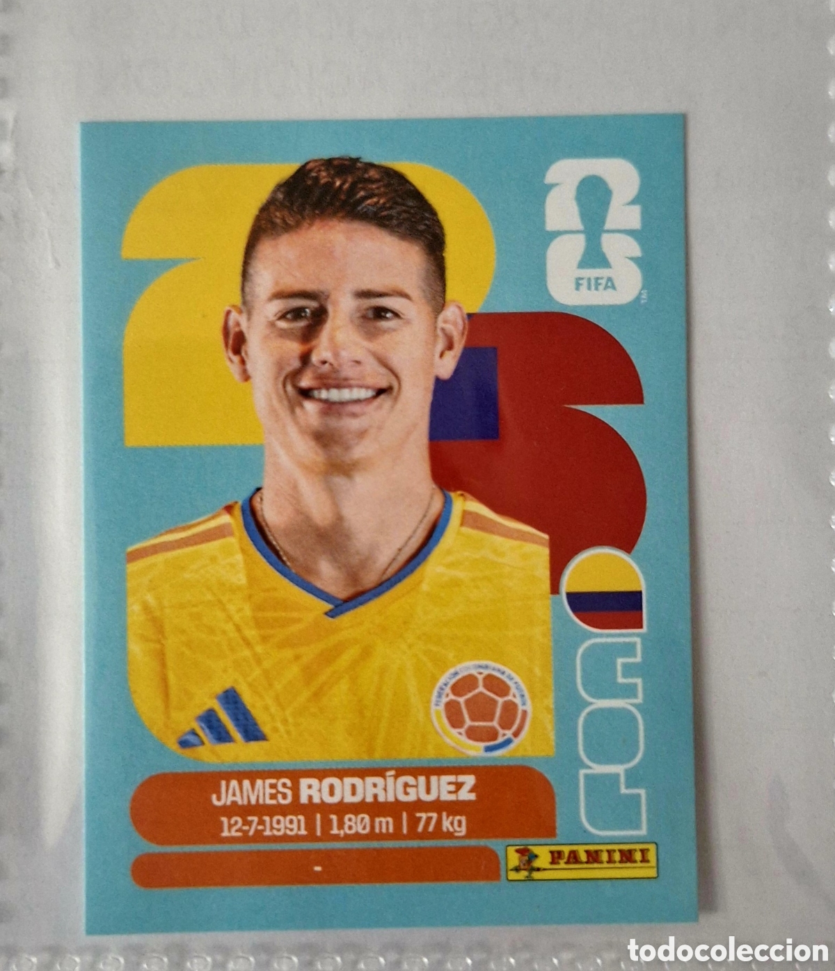 Cromos de f&uacute;tbol: JAMES RODR&Iacute;GUEZ - COLOMBIA - STICKER MUNDIAL 2026 PANINI FIFA WORLD CUP 26.