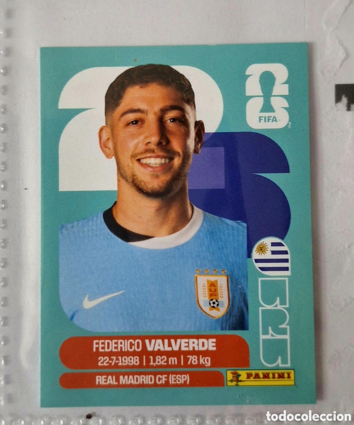 Cromos de Futebol: VALVERDE - URUGUAY - STICKER MUNDIAL 2026 PANINI FIFA WORLD CUP 26.