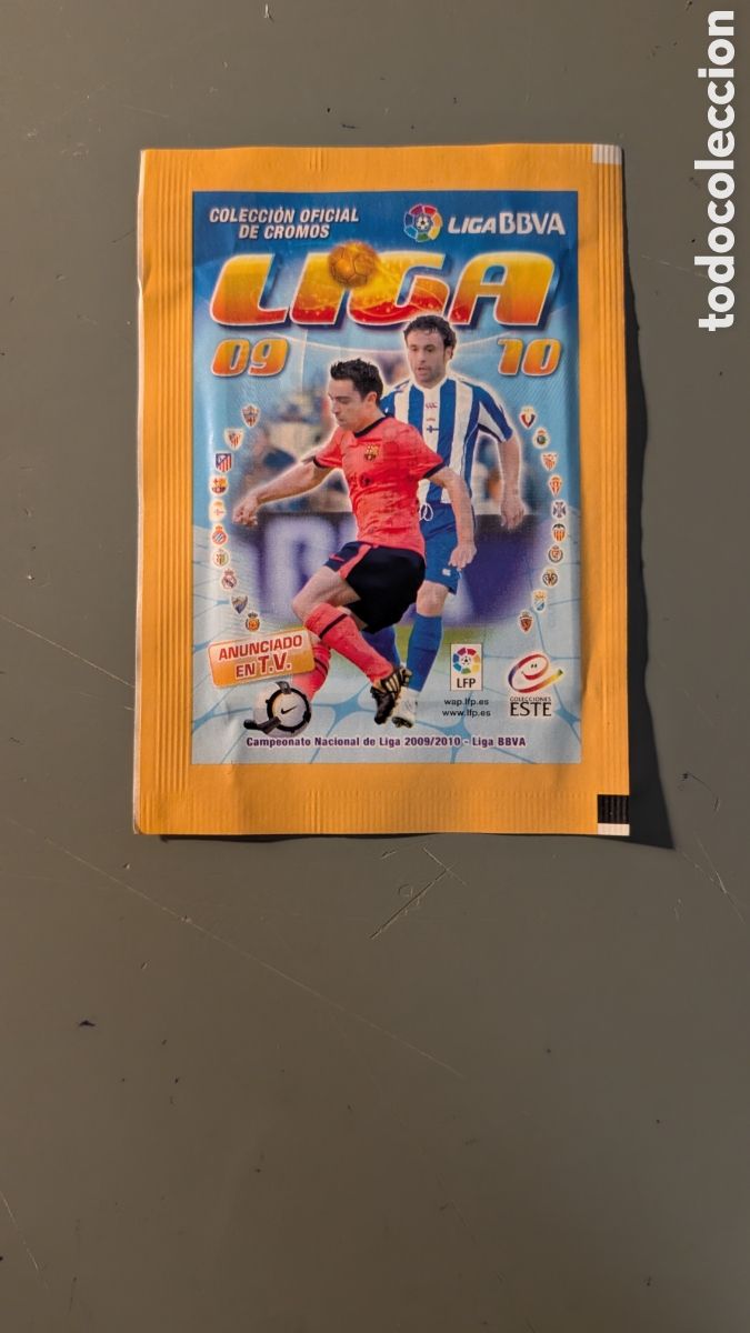 Football Stickers: SOBRE SIN ABRIR LIGA ESTE 2009/10 09 10 VERSION ESTRECHO NUNCA ABIERTO BUEN ESTADO