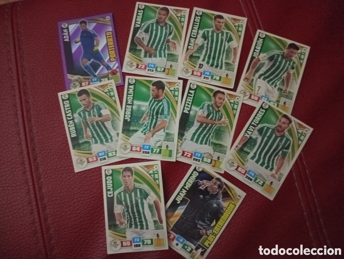 Cromos de f&uacute;tbol: Betis: Lote Trading card game Adrenalyn