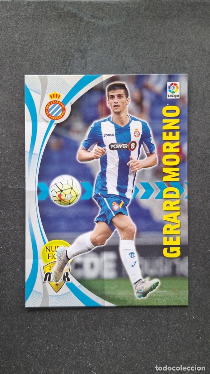 Cromos de f&uacute;tbol: L1 GERARD MORENO R. C. D. ESPA&Ntilde;OL NUEVA FICHA 210 BIS PANINI MEGACRACKS 2015 2016 15 16