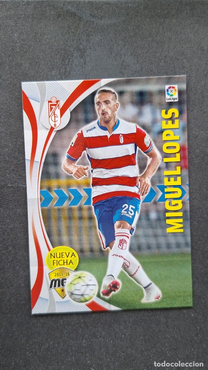 Football Stickers: L1 MIGUEL LOPES GRANADA C. F. NUEVA FICHA 248 BIS PANINI MEGACRACKS 2015 2016 15 16