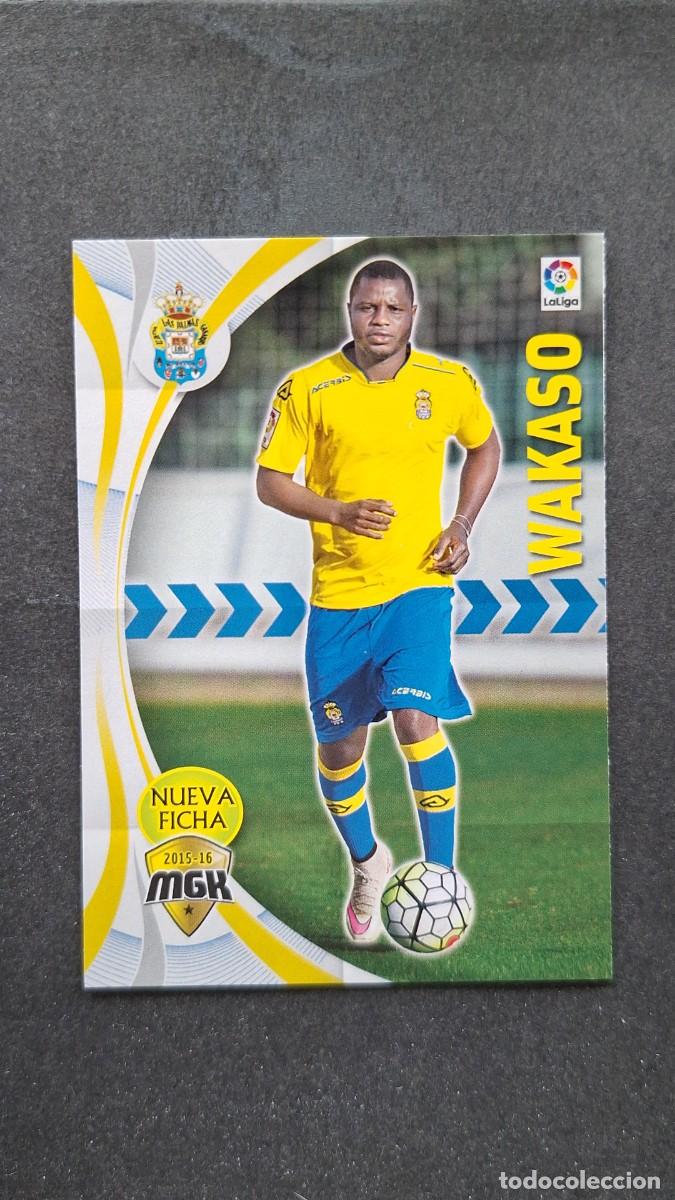 Cromos de f&uacute;tbol: L1 WAKASO U. D. LAS PALMAS NUEVA FICHA 287 BIS PANINI MEGACRACKS 2015 2016 15 16