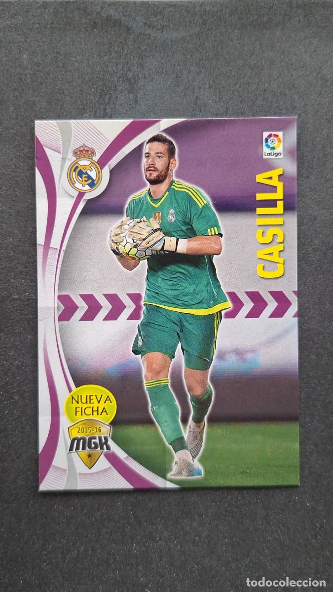 Cromos de f&uacute;tbol: L1 CASILLA REAL MADRID NUEVA FICHA 327 BIS PANINI MEGACRACKS 2015 2016 15 16