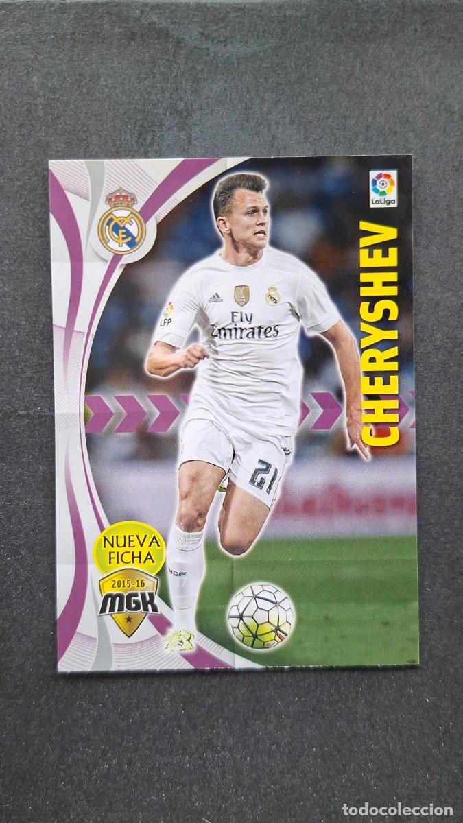 Cromos de f&uacute;tbol: L1 CHERYSHEV REAL MADRID NUEVA FICHA 336 BIS PANINI MEGACRACKS 2015 2016 15 16