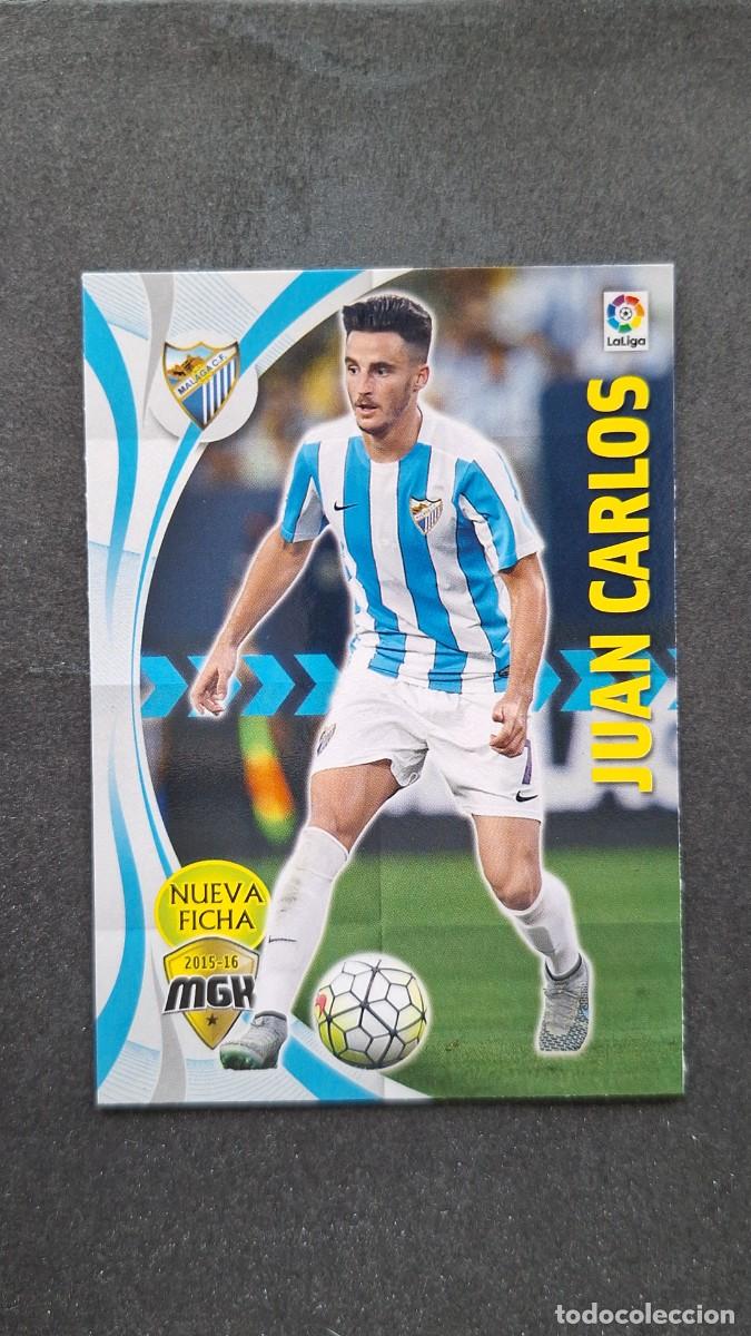 Cromos de f&uacute;tbol: L1 JUAN CARLOS MALAGA C. F. NUEVA FICHA 364 BIS PANINI MEGACRACKS 2015 2016 15 16