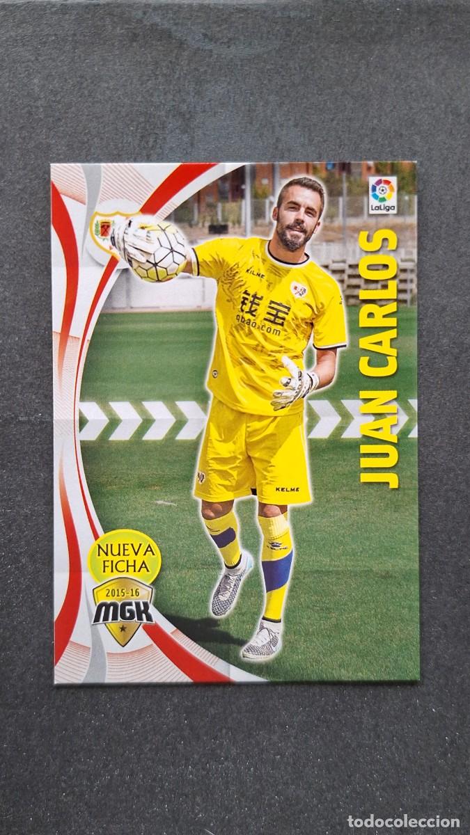 Cromos de f&uacute;tbol: L1 JUAN CARLOS RAYO VALLECANO NUEVA FICHA 382 BIS PANINI MEGACRACKS 2015 2016 15 16