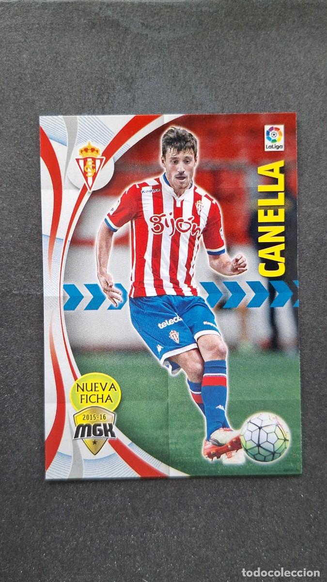 Cromos de f&uacute;tbol: L1 CANELLA SPORTING DE GIJON NUEVA FICHA 468 BIS PANINI MEGACRACKS 2015 2016 15 16