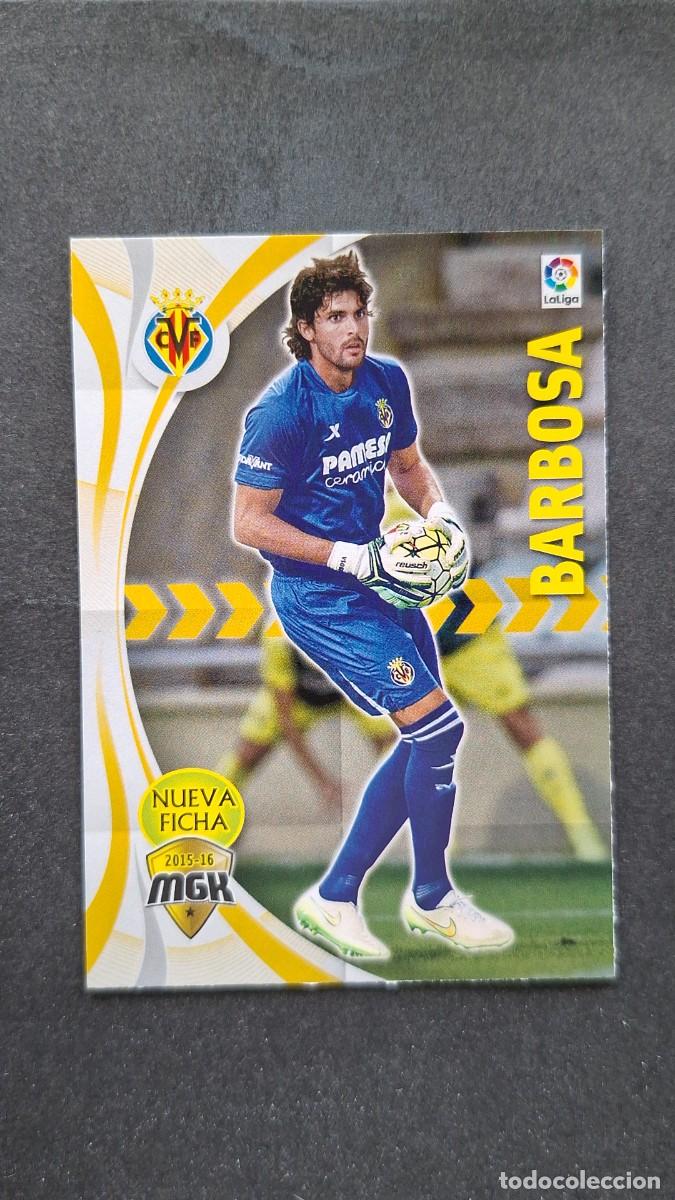 Cromos de f&uacute;tbol: L1 BARBOSA VILLARREAL C. F. NUEVA FICHA 517 BIS PANINI MEGACRACKS 2015 2016 15 16