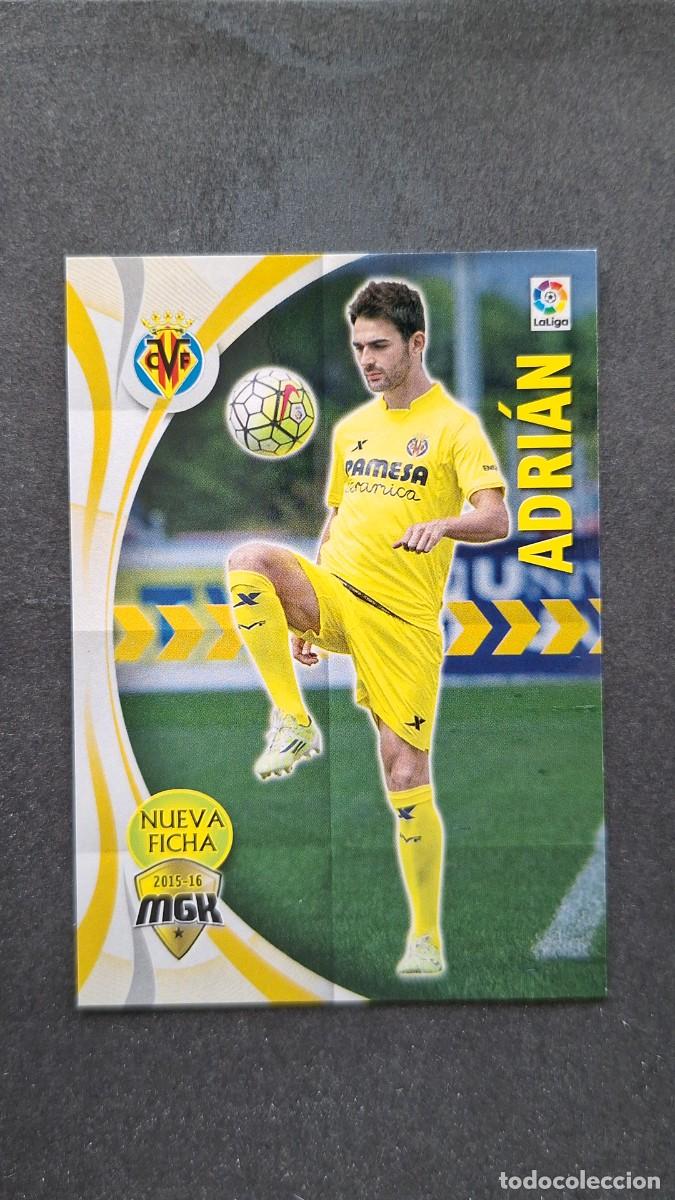 Cromos de f&uacute;tbol: L1 ADRIAN VILLARREAL C. F. NUEVA FICHA 534 BIS PANINI MEGACRACKS 2015 2016 15 16