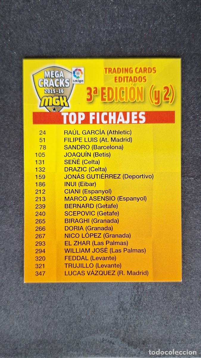 Cromos de f&uacute;tbol: L1 INDICE TERCERA 3&ordf; EDICION (2) PANINI MEGACRACKS 2015 2016 15 16