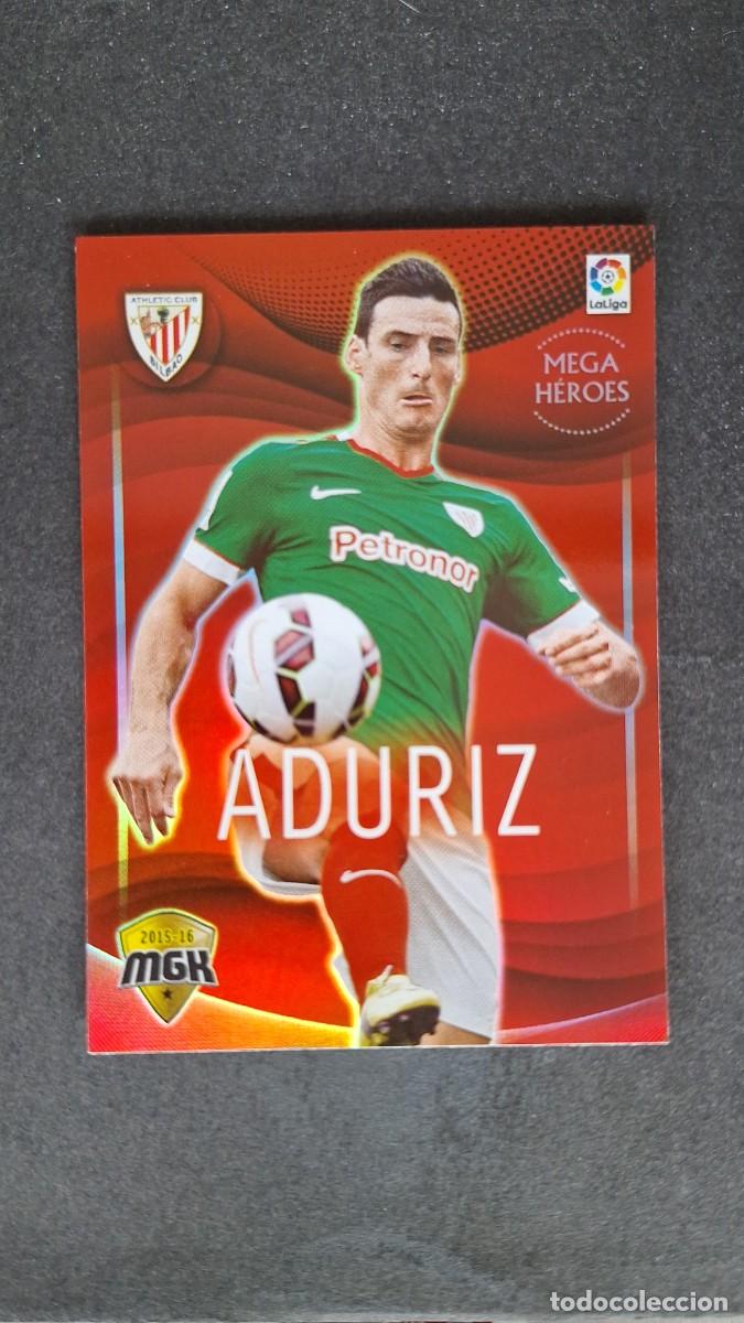 Cromos de f&uacute;tbol: L1 ADURIZ ATHLETIC CLUB DE BILBAO MEGA HEROES 26 PANINI MEGACRACKS 2015 2016 15 16