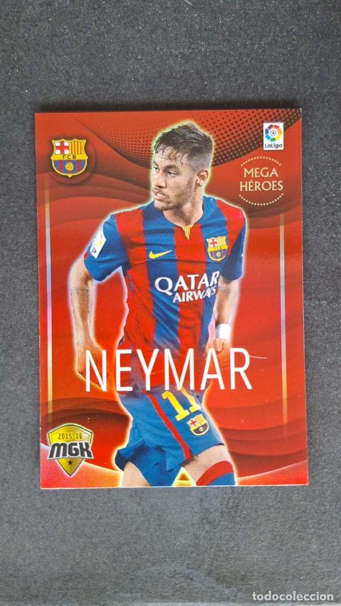 Cromos de f&uacute;tbol: L1 NEYMAR F. C. BARCELONA MEGA HEROES 79 PANINI MEGACRACKS 2015 2016 15 16