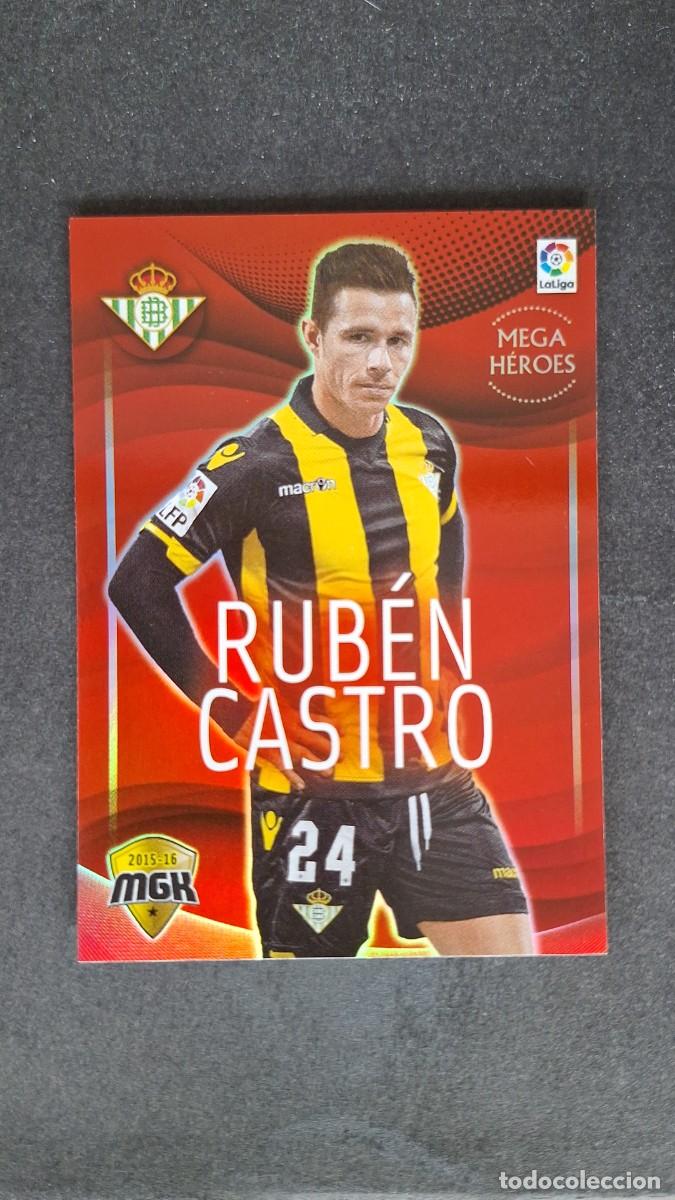 Cromos de f&uacute;tbol: L1 RUBEN CASTRO REAL BETIS BALOMPIE MEGA HEROES 107 PANINI MEGACRACKS 2015 2016 15 16
