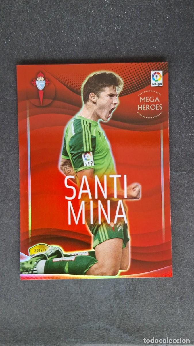Cromos de f&uacute;tbol: L1 SANTI MINA CELTA DE VIGO MEGA HEROES 133 PANINI MEGACRACKS 2015 2016 15 16