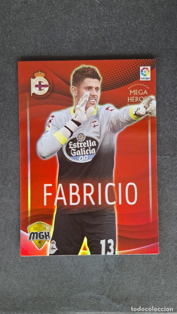 Cromos de f&uacute;tbol: L1 FABRICIO DEPORTIVO DE LA CORU&Ntilde;A MEGA HEROES 160 PANINI MEGACRACKS 2015 2016 15 16