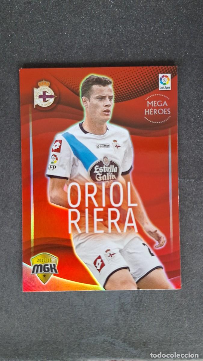 Cromos de f&uacute;tbol: L1 ORIOL RIERA DEPORTIVO DE LA CORU&Ntilde;A MEGA HEROES 161 PANINI MEGACRACKS 2015 2016 15 16