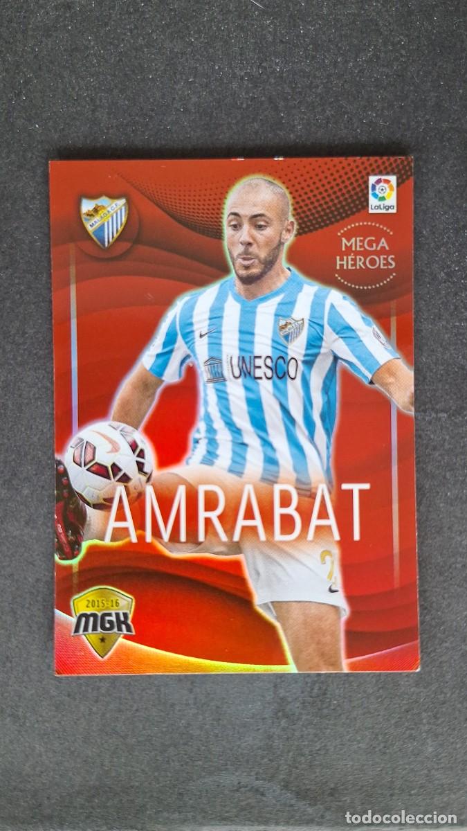 Cromos de Futebol: L1 AMRABAT MALAGA C. F. MEGA HEROES 377 PANINI MEGACRACKS 2015 2016 15 16