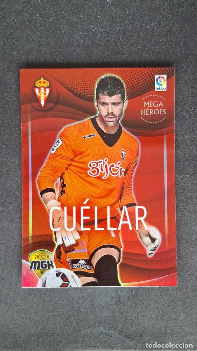 Cromos de f&uacute;tbol: L1 CUELLAR SPORTING DE GIJON MEGA HEROES 484 PANINI MEGACRACKS 2015 2016 15 16
