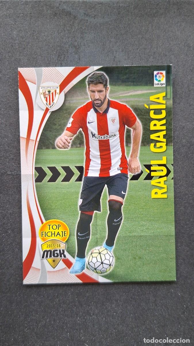Cromos de f&uacute;tbol: L1 RAUL GARCIA ATHLETIC CLUB DE BILBAO TOP FICHAJE 24 PANINI MEGACRACKS 2015 2016 15 16