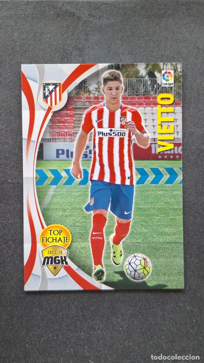 Cromos de f&uacute;tbol: L1 VIETTO ATLETICO DE MADRID TOP FICHAJE 49 PANINI MEGACRACKS 2015 2016 15 16