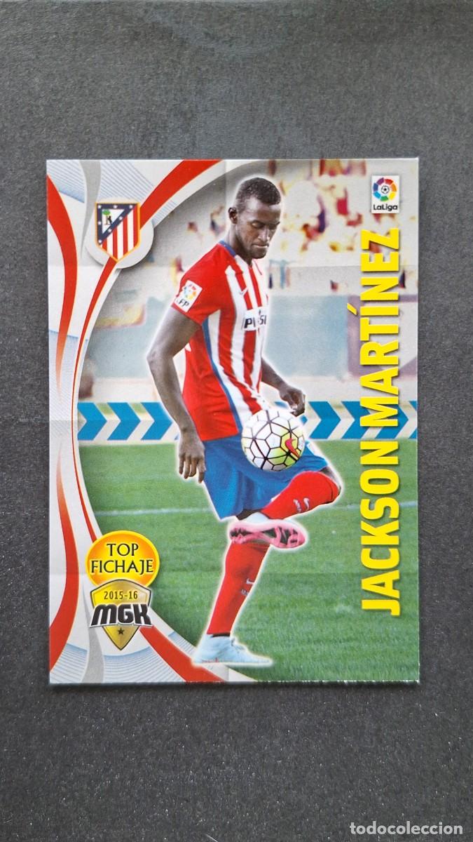 Cromos de f&uacute;tbol: L1 JACKSON MARTINEZ ATLETICO DE MADRID TOP FICHAJE 50 PANINI MEGACRACKS 2015 2016 15 16