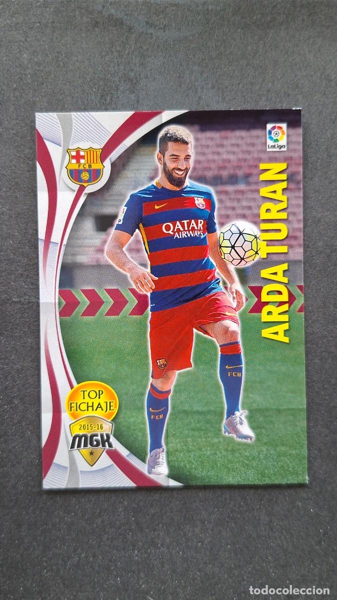 Cromos de f&uacute;tbol: L1 ARDA TURAN F. C. BARCELONA TOP FICHAJE 77 PANINI MEGACRACKS 2015 2016 15 16